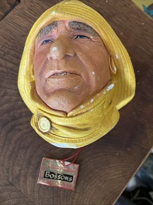 Bossons gelber Rettungsbootsmann Kopf ''Seafarers Collection'' Wandbehang Kreidegeschirr