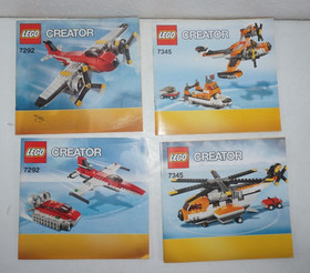 Lot of Lego Creator Manuals 31102 31163 31146 31134 31113 7292 7345 5766