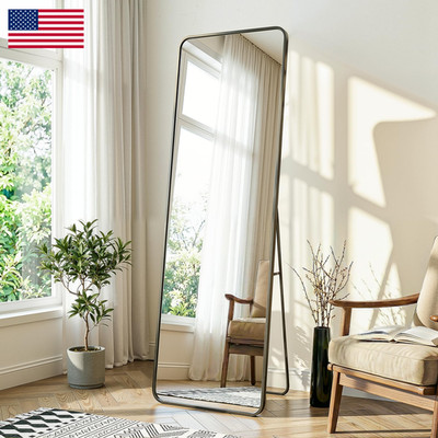 Delma Full Length Mirror 56X15 Floor Standing Full Body Mirror For Bedroom Wall