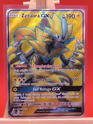 Zeraora GX 201/214 Lost Thunder Ultra Rare Full Art Holo Pokemon