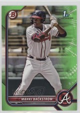 2022 Bowman Prospects Neon Green Border 222/399 Mahki Backstrom #BP-121 gx8
