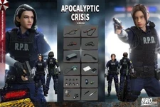 BROTOYS Resident Evil Claire & Jill RPD Officer 1/12 Action Figure Set LR006 New