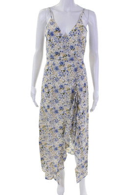 En Saison Womens Floral Midi Slip Dress Multicolor Size XS