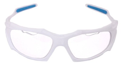 Python Full Framed (Clear Lense/White Frame) Racquetball Eye Protection (Pick...