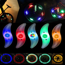 Colorful LED Bike Wheel Lights Waterproof Spoke Decoration Safety Warning 5PCS