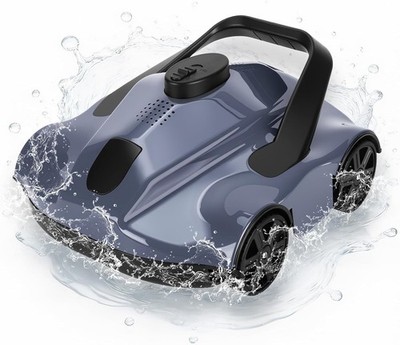 Robotic Pool Cleaner Cordless 130Mins Runtime Vacuum for Inground Pools