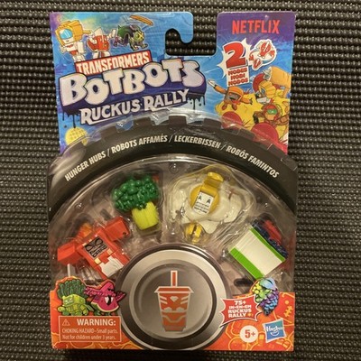Transformers BotBots Ruckus Rally Hunger Hubs New