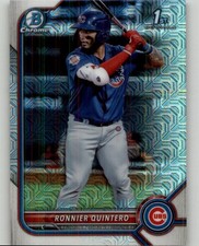 2022 Bowman Ronnier Quintero Chrome Prospects Mojo Refractors #BCP-124 Cubs