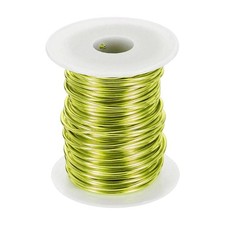 12 Gauge Aluminum Craft Wire 2.0mm 98.5ft Bendable Metal Wire, Apple Green