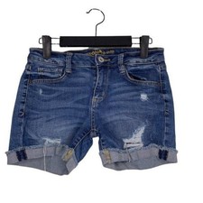 Arizona Womens Shorts Size 5 Denim Jean Cutoff Medium Wash Casual Everyday