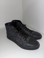 Gucci Sneaker alte Piombo Nero, GG Mirosoft, taglia 8