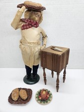 Byers Choice Caroler Bread Baker Man 1992 Cries Of London Butchers Block Extras