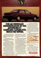 Acura Legend Vintage Print Ad - Watch The Wipers