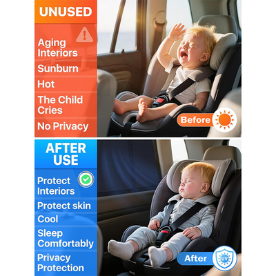 Car Window Shades Car Privacy Sunshades Breathable And UV Protection For Toyota - View #10