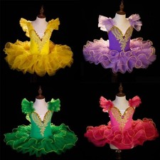 Kids Toddler Ballet Tutu Dancing Dress Children Swan Lake Costumes Ballerina Clo