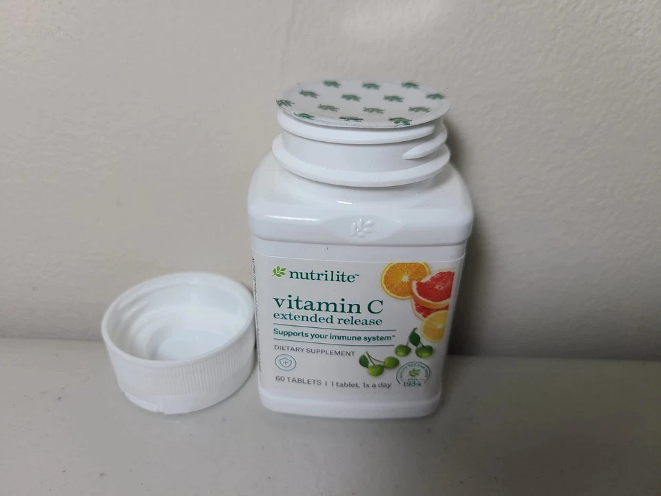 Nutrilite Vitamina C liberação prolongada 60 comprimidos + rastreamento novo em folha com selo - Imagem 4 de 4