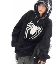 Spiderman Hoodies Coat Unisex Full Zip Spider Hooded Sweats Sweatshirt Gifts
