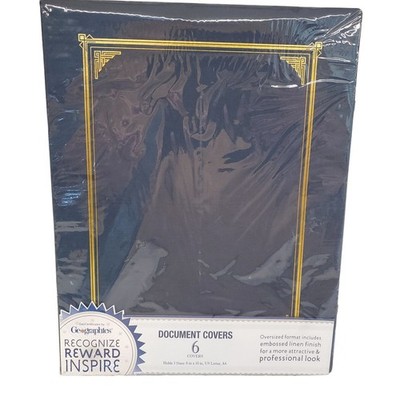Document Covers Certificate Holder Oversized Embossed Linen Finish Geographics 