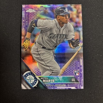 マルテ ページ 2016 Topps Chrome - Ketel Marte #121 Purple Refractor /275 (RC) | eBay