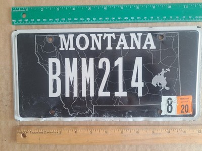 License Plate, Montana, 2020, Specialty: BMM 214 bucking bronco