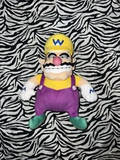 Nintendo Wario Plush Doll Super Mario Bros. Toy Yellow Purple Green