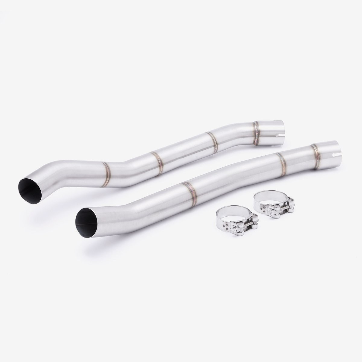 Lextek Stainless Steel Link Pipes for Kawasaki ZZR1400 (12-19) Exhaust|Rear 51mm