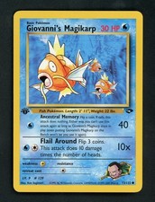 Pokemon Card - 1st Edition Giovanni's Magikarp Gym Challenge 73/132 on eBay