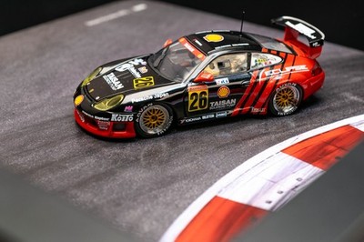 3D Frame Model Diecast Car Wall 1:43 Porsche 911 GT3 R Taisan JGTC 2000