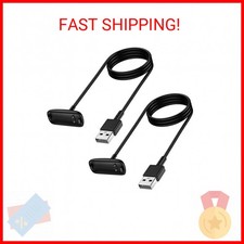 Mixblu Charger Cable Replacement for Fitbit Inspire 3 2 Pack/3.3Ft 