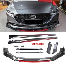 Carbon Fiber Front Lip Chin Bumper Side Skirt Body Kit For Mazda Mx-5 Miata