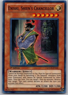 Enishi, Shien's Chancellor LCGX-EN241 SR 1st Edition NM