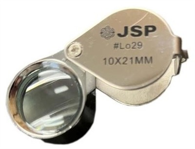 10X Glass Lens Loupe Jewlers Magnifier Economy School Class Collector Loupe JSP