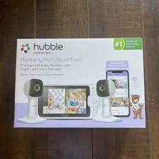 Hubble Connected Nursery Pal Cloud Twin Video Baby Monitor