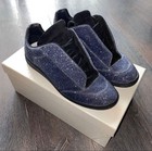 Used Maison Margiela Future Low Sneakers Size US 9 Blue Glitter