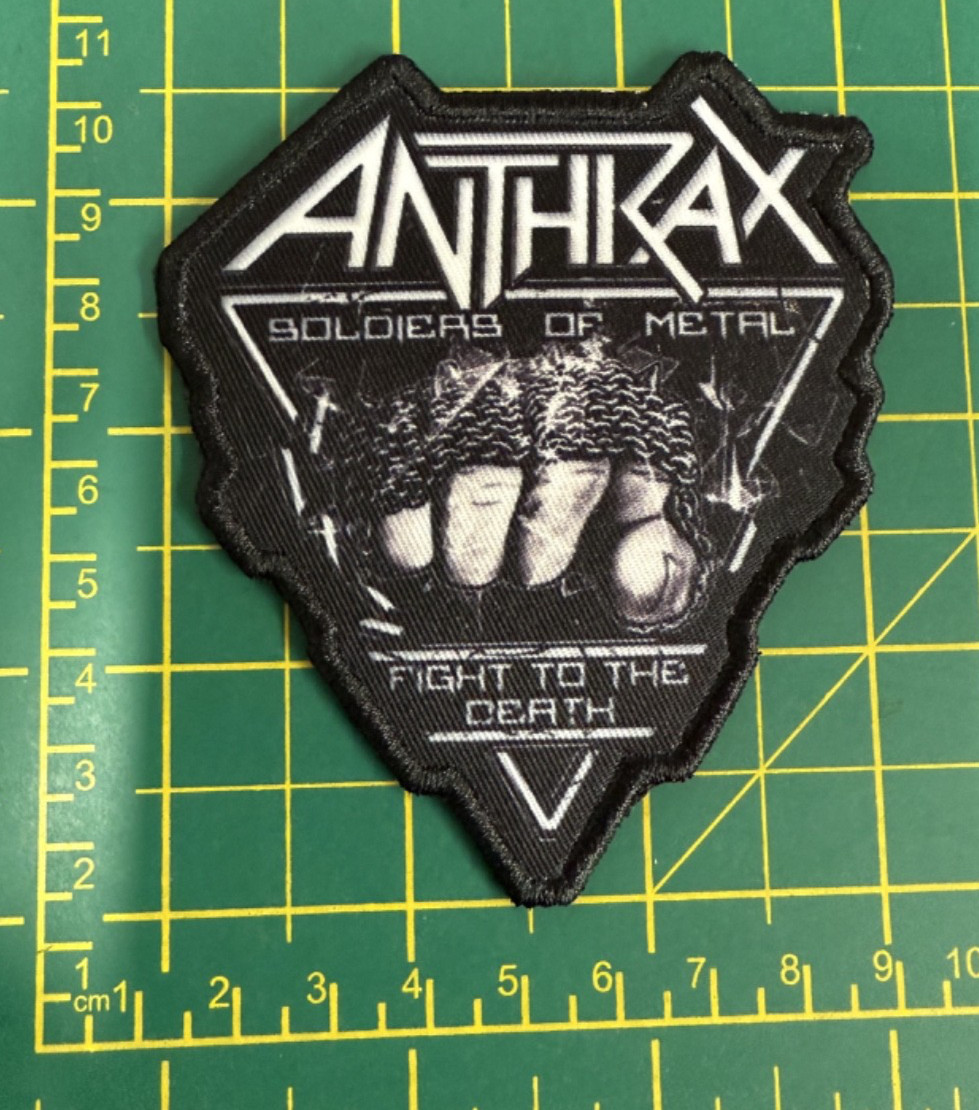 Anthrax Soldiers Of Metal Printed Sew Or Iron On Patch Officially Licensed