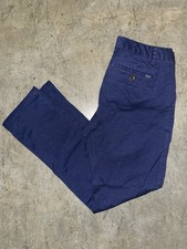 Polo Ralph Lauren Pants Boys Sz 10 Blue Chino Flat Front Adjustable Waist Casual