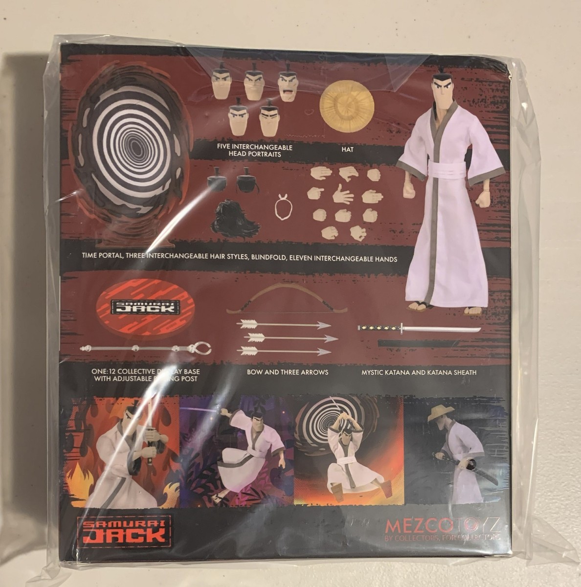 天国ジャック TENGOKU JACK おまけ付き セット 三位一体 Mezco Samurai Jack Cartoon Network One:12 Collective & Box Has
