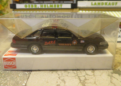 Selten Busch 1:87 H0 49010 Ford Crown Victoria D.A.R.E. Sheriff OVP NEU