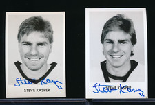 lot 1984 1985 Bruins PRESS PHOTO hand cut Steve Kasper signed autos (BXCP57)