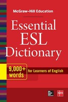 Mh Education Essential Esl Dictionary Mcgraw-Hill Taschenbuch Englisch 2014