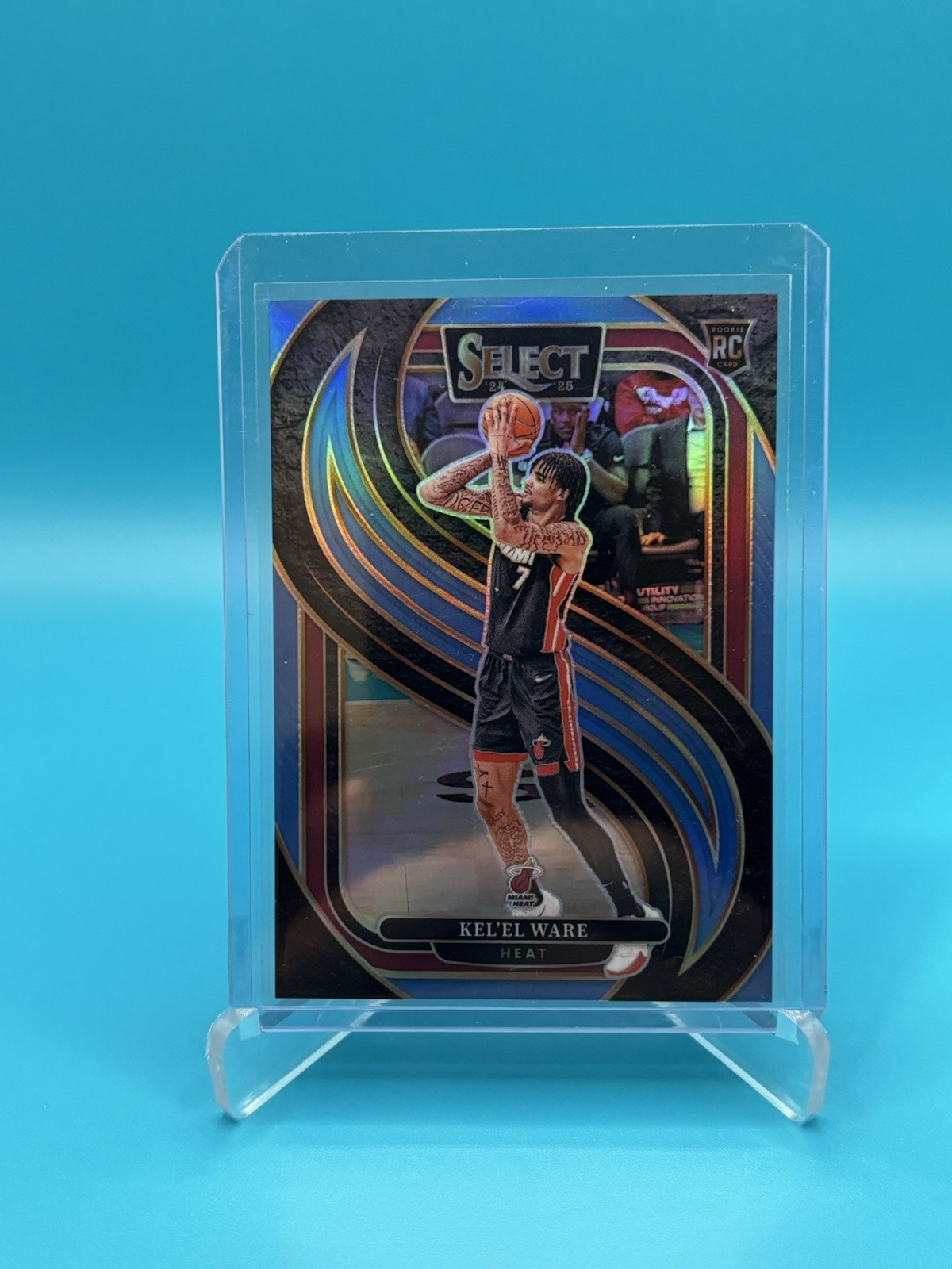 2024-25 Panini Select Premier Level Kel'el Ware #191 Light Blue Prizm /299 (RC)