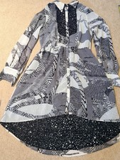 Kirna Zabete x Target Celestial Star & Python Mix Media Shirt Dress Women’s M