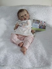 Reborn bambola realistica bebè vinile doll rara Saskia Bonnie Brown