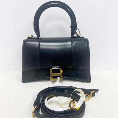 Balenciaga Hourglass XS Top Handle Bag 'Black' - Very Good #19PYY5T