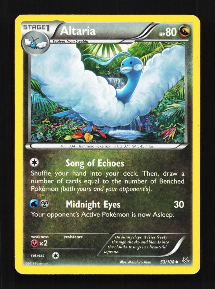 Altaria 53/108 MP Roaring Skies English Pokemon Card TCG