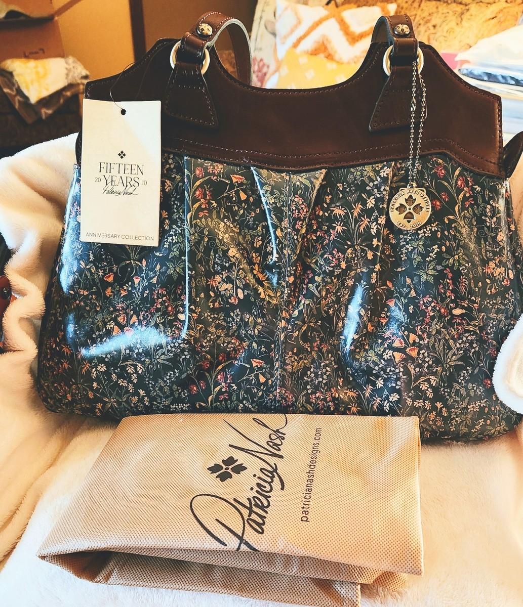 Patricia Nash Napoli Tuscan Fields Shoulder Bag Leather NWT MSRP