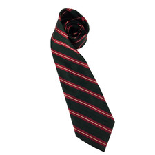 Polo Ralph Lauren Vintage Silk Tie Green Burgandy Yellow Stripe USA Made 52"