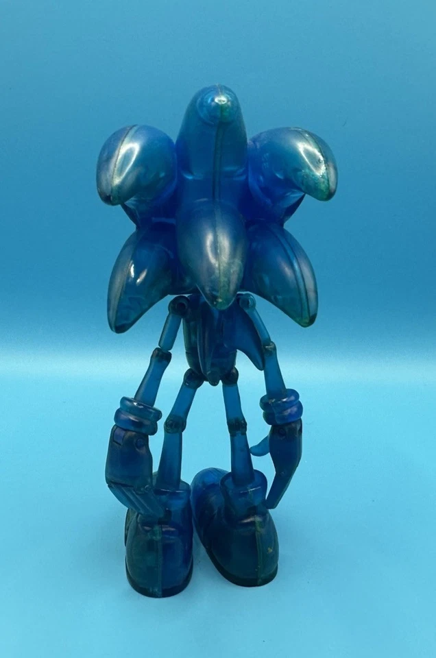 "Figura SEGA 2008 Jazwares Sonic Super Posers translúcida transparente de 7"" LEER descripción" Foto 4 de 4