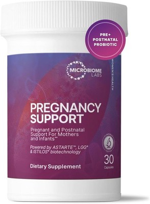 Microbiome Labs Pregnancy Support - Prenatal & Postpartum Probiotics - 30ct.