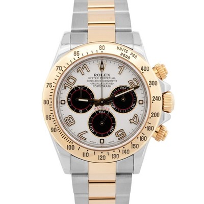PAPERS Rolex Daytona Cosmograph Ivory White Racing 18K Gold Watch 116523 BOX